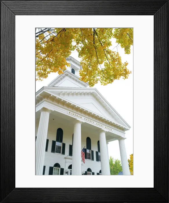 Framed Print : Windham County Superior Court, Newfane, Vermont, USA Framed Print : Windham County Superior Court, Newfane, Vermont, USA