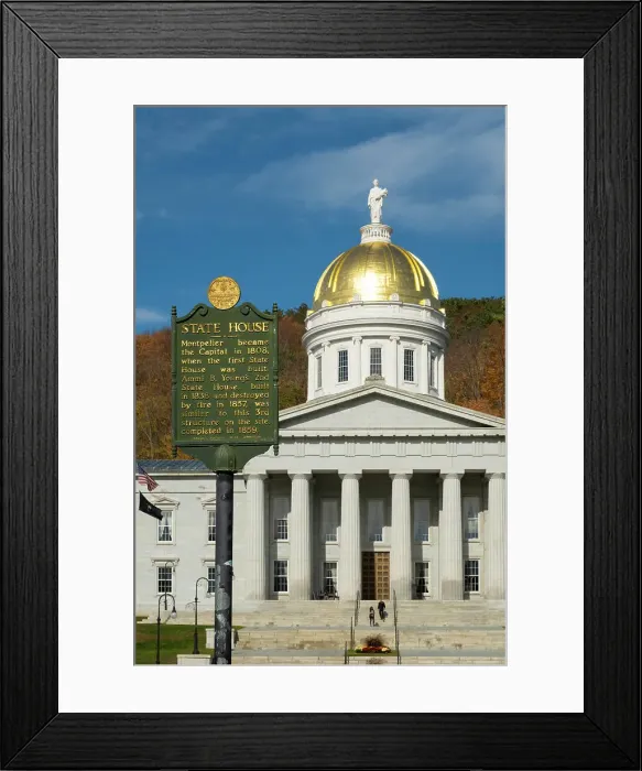 Framed Print : Capitol Building, Montpelier (State Capital), Vermont, USA Framed Print : Capitol Building, Montpelier (State Capital), Vermont, USA