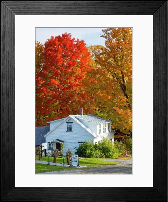 Framed Print : Peacham, Vermont, USA Framed Print : Peacham, Vermont, USA