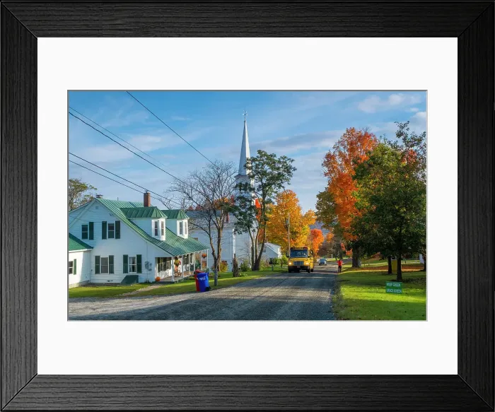 Framed Print : Village of Peacham, Vermont, USA Framed Print : Village of Peacham, Vermont, USA
