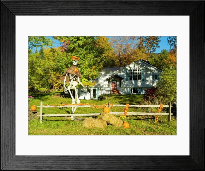 Framed Print : Halloween display, Vermont, USA Framed Print : Halloween display, Vermont, USA