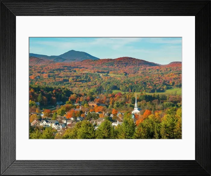 Framed Print : Stowe, Vermont, USA Framed Print : Stowe, Vermont, USA