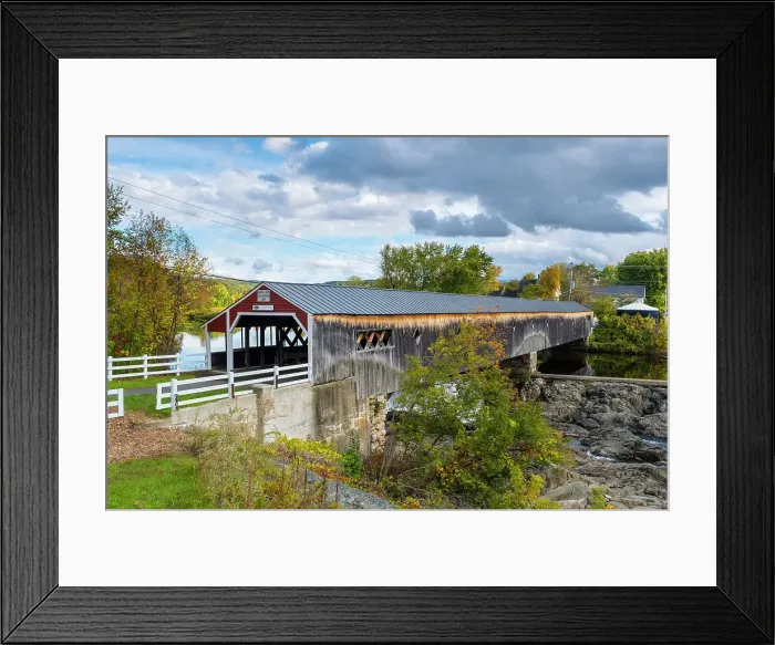 Framed Print : Haverhill-Bath Covered Bridge, New Hampshire, USA Framed Print : Haverhill-Bath Covered Bridge, New Hampshire, USA