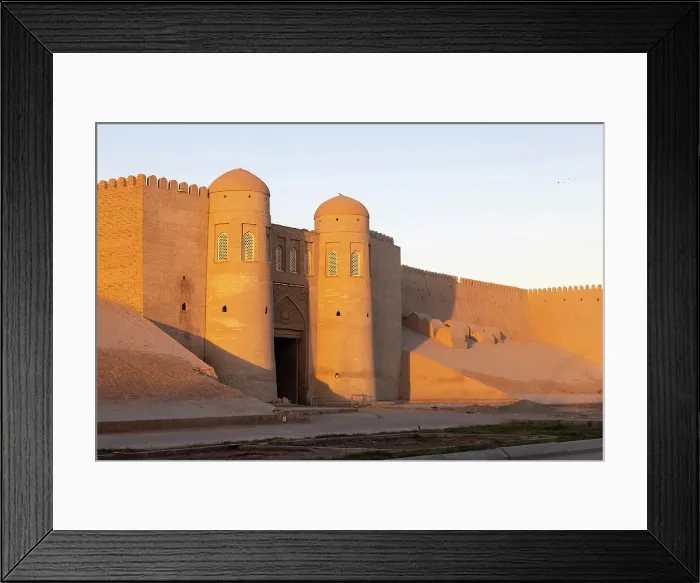 Framed Print : Uzbekistan, Khiva, an entrance to Khiva old town Framed Print : Uzbekistan, Khiva, an entrance to Khiva old town