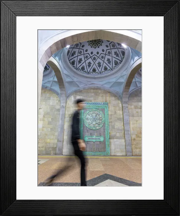 Framed Print : Uzbekistan, Tashkent, Kosmonavtlar (cosmonaults) underground station Framed Print : Uzbekistan, Tashkent, Kosmonavtlar (cosmonaults) underground station