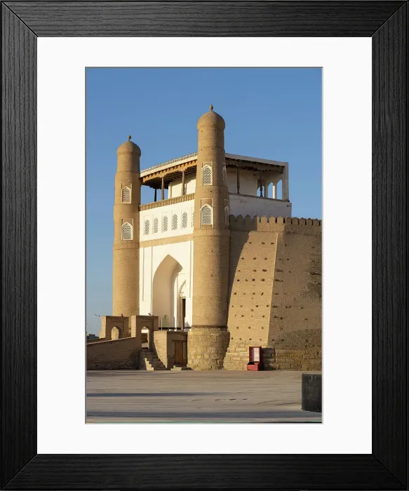 Framed Print : Uzbekistan, Bukhara, the gateway to the Ark fortress, UNESCO world heritage site