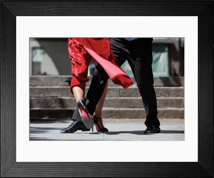 Framed Print : Detail of a couple dancing Tango in Plaza Dorrego, San Telmo, Buenos Aires, Argentina Framed Print : Detail of a couple dancing Tango in Plaza Dorrego, San Telmo, Buenos Aires, Argentina