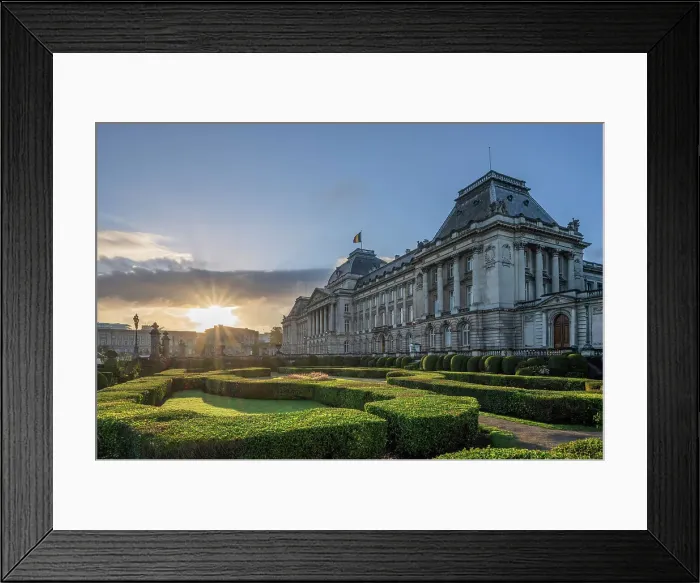 Framed Print : Royal palace at sunrise, Brussels, Belgium Framed Print : Royal palace at sunrise, Brussels, Belgium