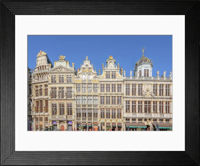 Framed Print : Guild houses on the Grand Place, Groote Markt, UNESCO World Heritage, Brussels, Belgium Framed Print : Guild houses on the Grand Place, Groote Markt, UNESCO World Heritage, Brussels, Belgium