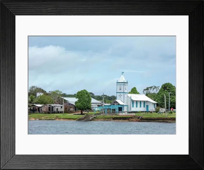 Framed Print : South America, Brazil, Amazonas, Amazon, Rio Negro, a riverside village on the Upper Rio Negro between Novo Airao and Barcelos Framed Print : South America, Brazil, Amazonas, Amazon, Rio Negro, a riverside village on the Upper Rio Negro between Novo Airao and Barcelos