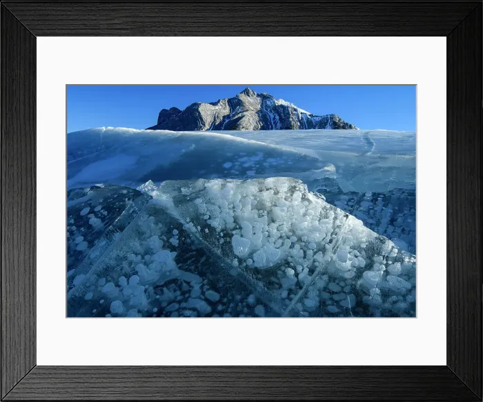 Framed Print : Canada, Alberta, Kootenay Plains, Rocky Mountains, Abraham lake