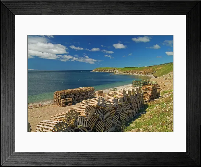 Framed Print : Lobster traps in St. George's Bay Port Au Port Peninsula Newfoundland & Labrador, Canada Framed Print : Lobster traps in St. George's Bay Port Au Port Peninsula Newfoundland & Labrador, Canada