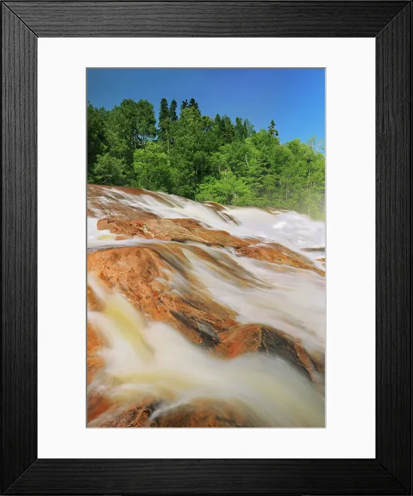Framed Print : Chutes de la Riviere du Sault au Mouton (Waterfall on river) Longue-Rive Quebec, Canada Framed Print : Chutes de la Riviere du Sault au Mouton (Waterfall on river) Longue-Rive Quebec, Canada