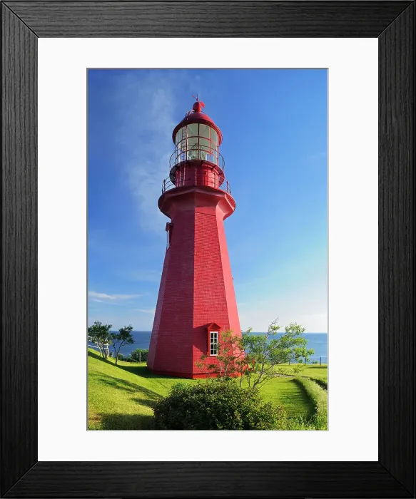 Framed Print : Lighthouse on Gaspe Peninsula La Martre Quebec, Canada Framed Print : Lighthouse on Gaspe Peninsula La Martre Quebec, Canada