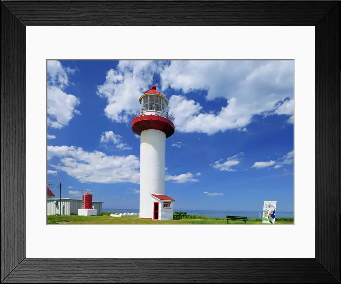 Framed Print : lighthouse on Gulf of St. Lawrence Cap Madeleine Quebec, Canada Framed Print : lighthouse on Gulf of St. Lawrence Cap Madeleine Quebec, Canada