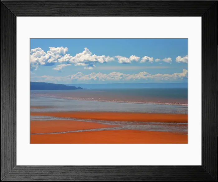 Framed Print : Low tide on Chignecto Bay Waterside New Brunswick, Canada Framed Print : Low tide on Chignecto Bay Waterside New Brunswick, Canada