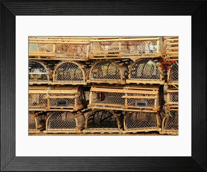 Framed Print : Lobster traps Prince Edward Island, Canada