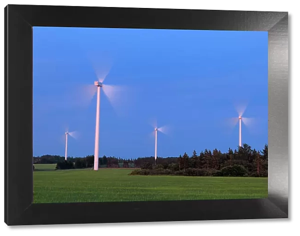 Wind turbine farm West Cape Prince Edward Island, Canada