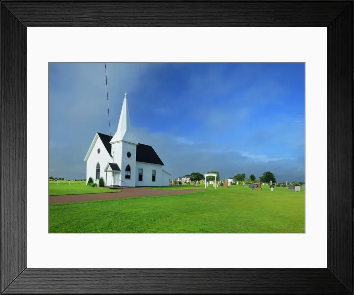 Framed Print : Brae United Church Brae Prince Edward Island, Canada