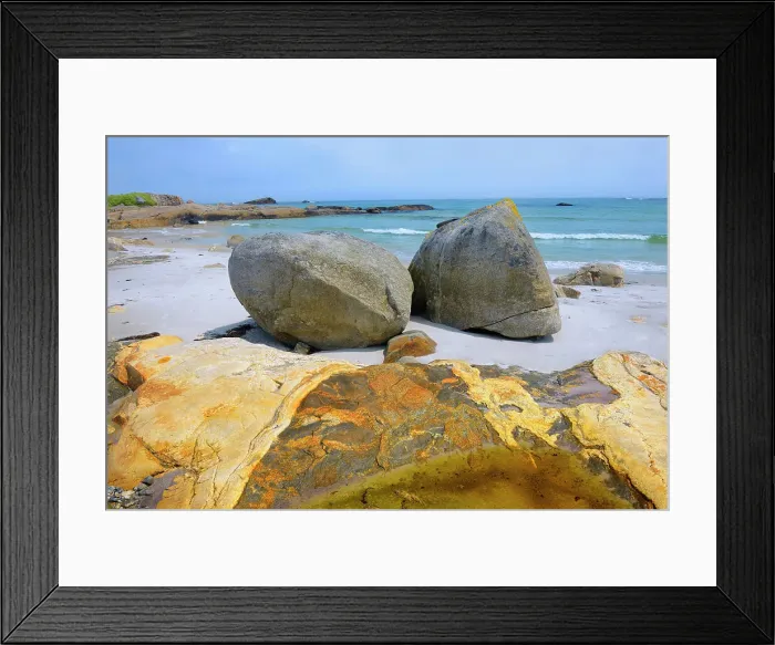 Framed Print : Shoreline of the Atlantic Ocean Kejimkujik National Park (Seaside Adjunct) Nova Scotia, Canada