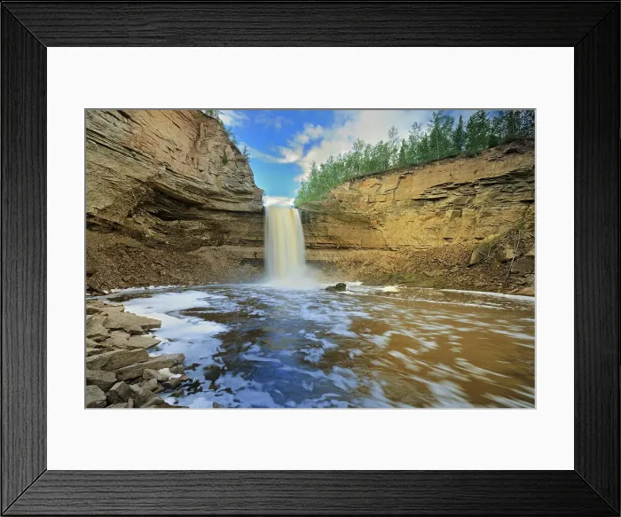 Framed Print : Little Buffalo River Falls on the Ft. Smith Highway Little Buffalo River Falls Territorial Park Northwest Territories, Canada Framed Print : Little Buffalo River Falls on the Ft. Smith Highway Little Buffalo River Falls Territorial Park Northwest Territories, Canada