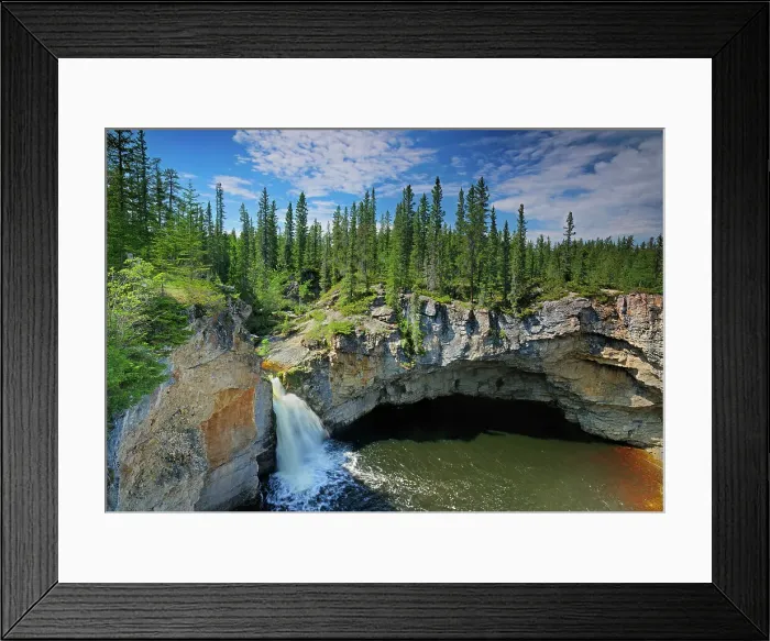 Framed Print : McNallie Creek Falls McNallie Creek Territorial Park Northwest Territories, Canada Framed Print : McNallie Creek Falls McNallie Creek Territorial Park Northwest Territories, Canada