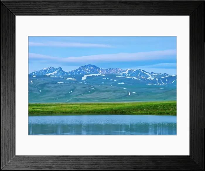 Framed Print : Two Moose Lake, Dempster Highway, Yukon, Canada Framed Print : Two Moose Lake, Dempster Highway, Yukon, Canada
