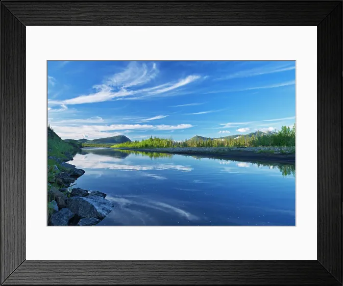 Framed Print : Ogilvie River, Dempster Highway, Northwest Territories, Canada Framed Print : Ogilvie River, Dempster Highway, Northwest Territories, Canada