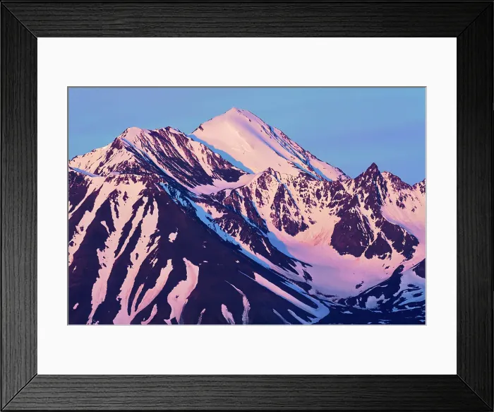 Framed Print : St. Elias Mountains looking at Kluane National Park at sunrise from Haines Junction Yukon, Canada Framed Print : St. Elias Mountains looking at Kluane National Park at sunrise from Haines Junction Yukon, Canada