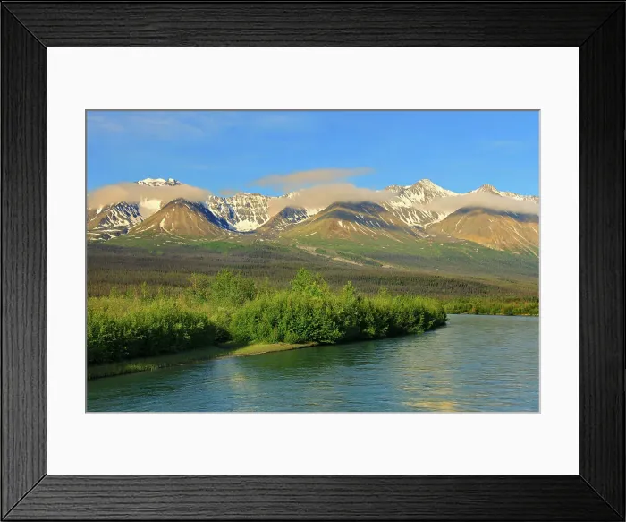 Framed Print : Deasadeash River near Haines Junction Yukon, Canada Framed Print : Deasadeash River near Haines Junction Yukon, Canada