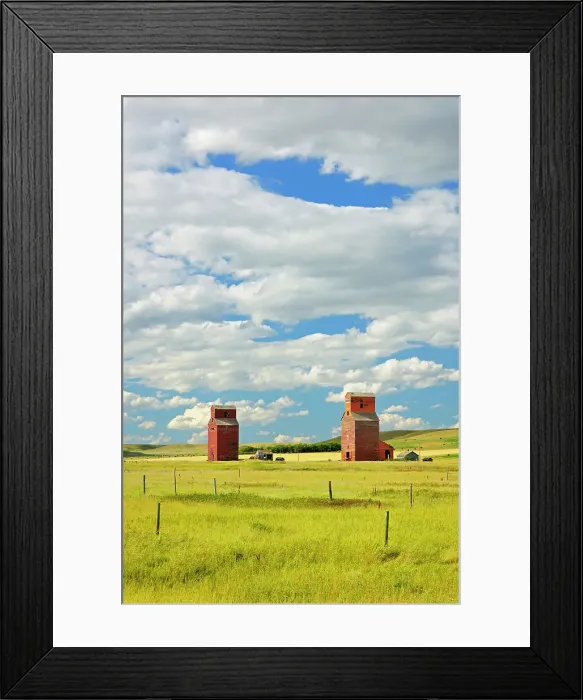 Framed Print : Grain elevators Neidpath Saskatchewan, Canada Framed Print : Grain elevators Neidpath Saskatchewan, Canada