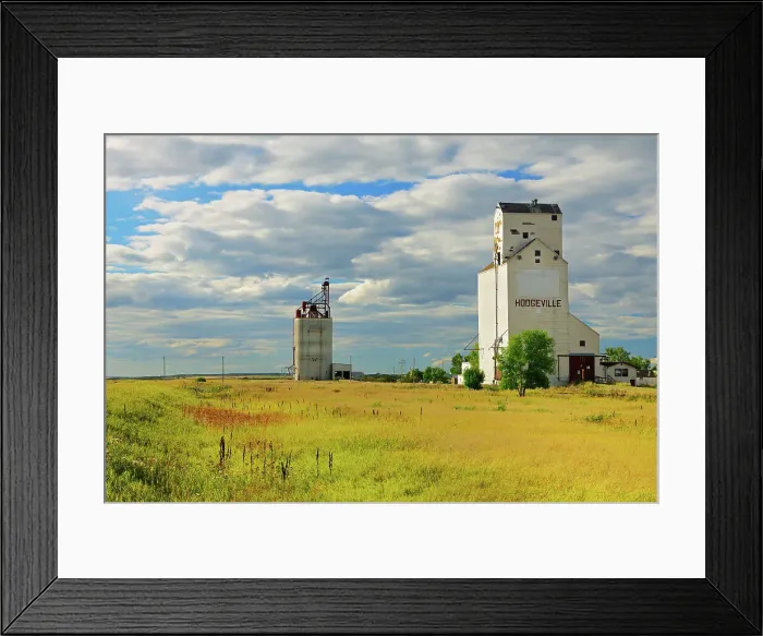 Framed Print : Grain elevator and inlnd grain terminal Hodgeville Saskatchewan, Canada