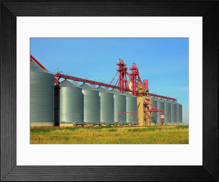 Framed Print : Inland grain terminal Corinne Saskatchewan, Canada Framed Print : Inland grain terminal Corinne Saskatchewan, Canada