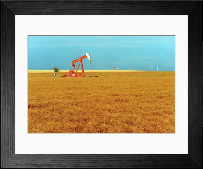 Framed Print : Lentils. Red. Oil pump jacks Carmichael Saskatchewan, Canada Framed Print : Lentils. Red. Oil pump jacks Carmichael Saskatchewan, Canada