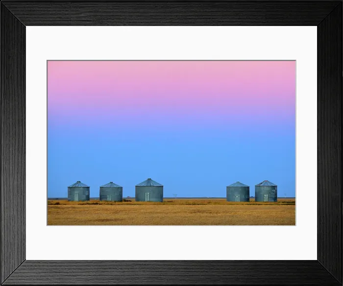Framed Print : Grain bins at dawn Moose Jaw Saskatchewan, Canada Framed Print : Grain bins at dawn Moose Jaw Saskatchewan, Canada