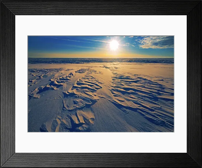 Framed Print : Winter landscape st sunrise near Willows Saskatchewan, Canada Framed Print : Winter landscape st sunrise near Willows Saskatchewan, Canada