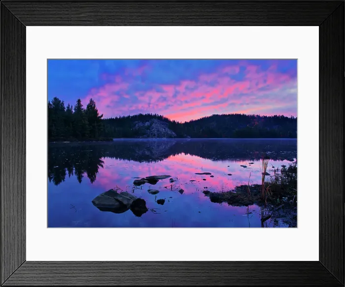 Framed Print : Clouds reflected in the Vermilion River at sunrise Capreol Ontario, Canada Framed Print : Clouds reflected in the Vermilion River at sunrise Capreol Ontario, Canada