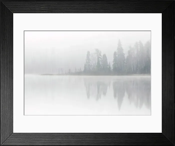 Framed Print : FOg on a northern lake Longlac Ontario, Canada Framed Print : FOg on a northern lake Longlac Ontario, Canada
