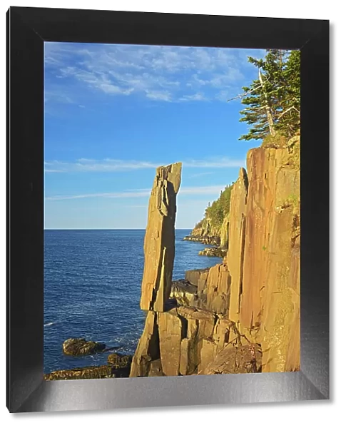 The Balancing Rock on St. Mary's Bay, Near Tiverton on Long Island on the Digby Neck, Nova Scotia, Canada