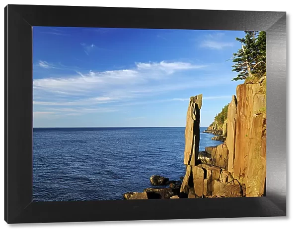 Balancing Rock on the Bay of Fundy on the Digby Neck Long Island on the Digby Neck Nova Scotia, Canada