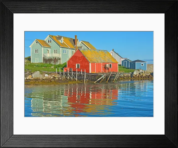 Framed Print : Reflection in fishing village of Peggy's Cove, Peggy's Cove, Nova Scotia, Canada Framed Print : Reflection in fishing village of Peggy's Cove, Peggy's Cove, Nova Scotia, Canada