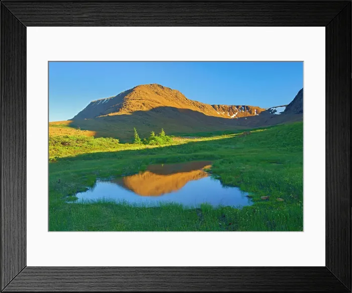 Framed Print : Reflection of pond at the Tablelands at sunset, Gros Morne National Park, Newfoundland & Labrador, Canada Framed Print : Reflection of pond at the Tablelands at sunset, Gros Morne National Park, Newfoundland & Labrador, Canada