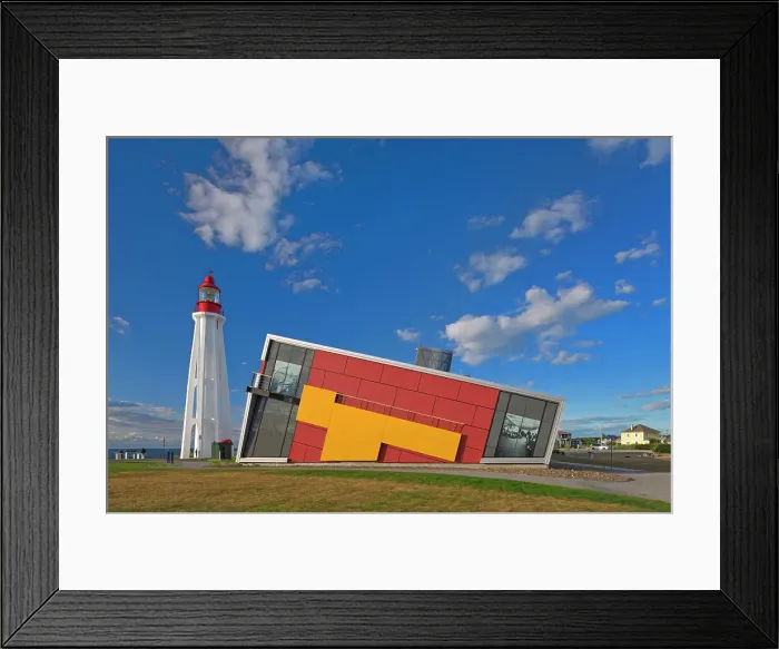 Framed Print : Pointe-Au-Pao AEre lighthouse and visitor centre. It is the second tallest in, Canada. Site historique maritime de la Pointe-au-Pere Framed Print : Pointe-Au-Pao AEre lighthouse and visitor centre. It is the second tallest in, Canada. Site historique maritime de la Pointe-au-Pere