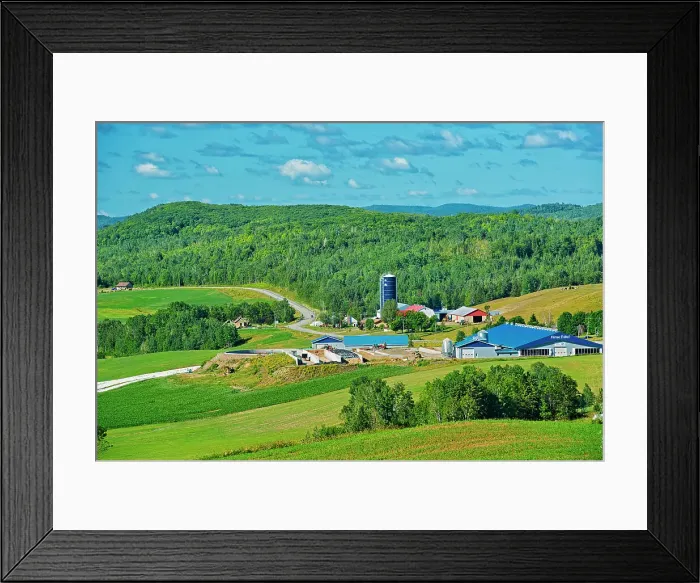 Framed Print : Rolling hills and farms Saint-Narcisse-de-Rimouski Quebec, Canada Framed Print : Rolling hills and farms Saint-Narcisse-de-Rimouski Quebec, Canada