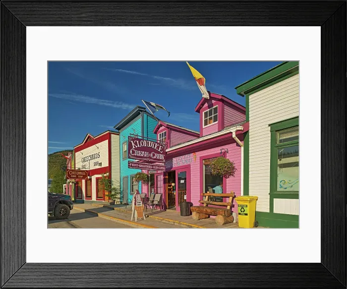 Framed Print : Heritage Buildings Dawson City Yukon, Canada Framed Print : Heritage Buildings Dawson City Yukon, Canada