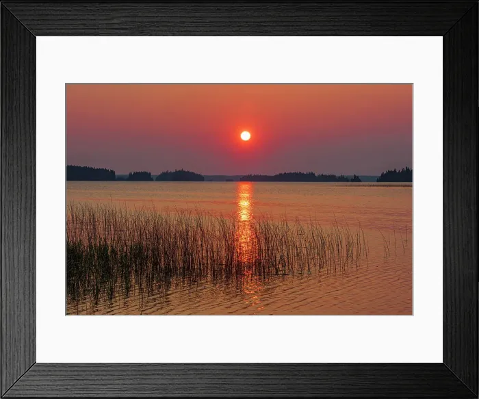 Framed Print : Sunrise on Wekusko Lake Wekusko Falls Provincial Park Manitoba, Canada Framed Print : Sunrise on Wekusko Lake Wekusko Falls Provincial Park Manitoba, Canada