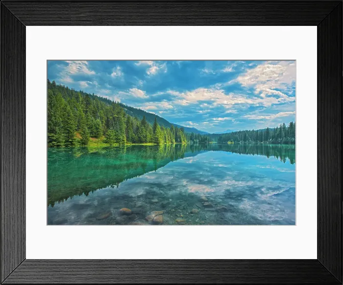 Framed Print : Valley of the Five Lakes Trail. Jasper National Park Alberta, Canada Framed Print : Valley of the Five Lakes Trail. Jasper National Park Alberta, Canada