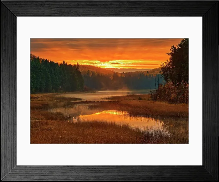 Framed Print : Inlet to Cache Lake Duck Mountain Provincial Park Manitoba, Canada