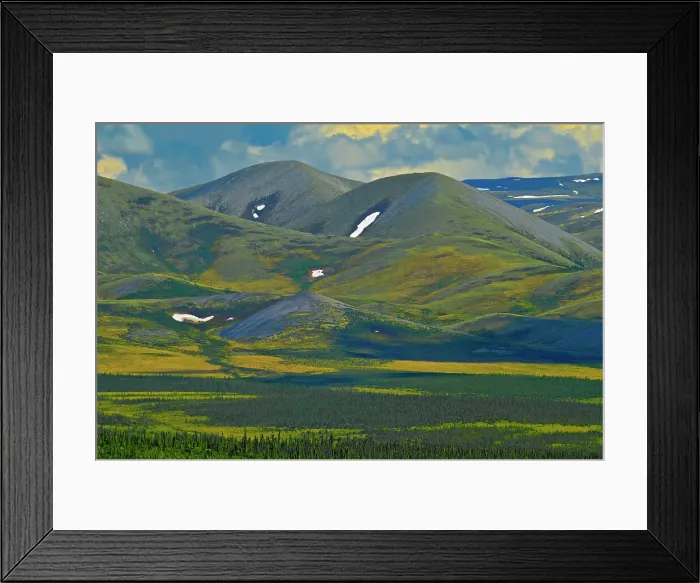 Framed Print : Ogilvie Mountains along the Dempster Highway Dempster Highway, Yukon, Canada Framed Print : Ogilvie Mountains along the Dempster Highway Dempster Highway, Yukon, Canada