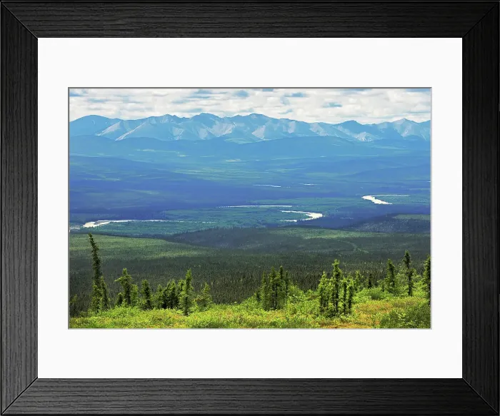 Framed Print : View of Ogilvie Mountains from Ogilvie Summit (KM 259) on the Dempster Highway Dempster Highway, Yukon, Canada Framed Print : View of Ogilvie Mountains from Ogilvie Summit (KM 259) on the Dempster Highway Dempster Highway, Yukon, Canada